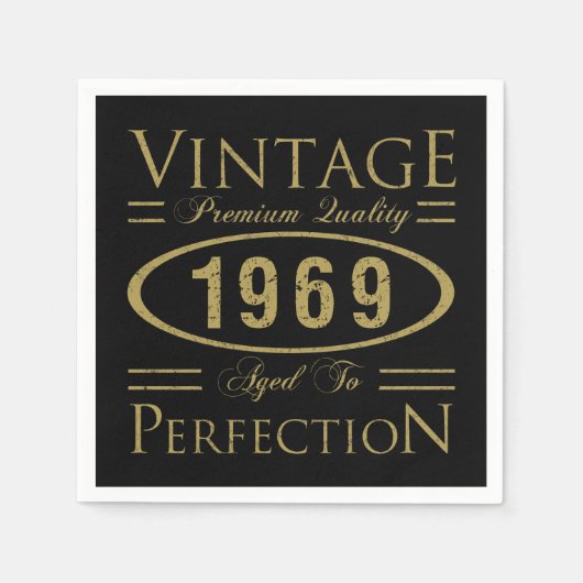 Serviette En Papier Qualité Premium 1969 (Devant)