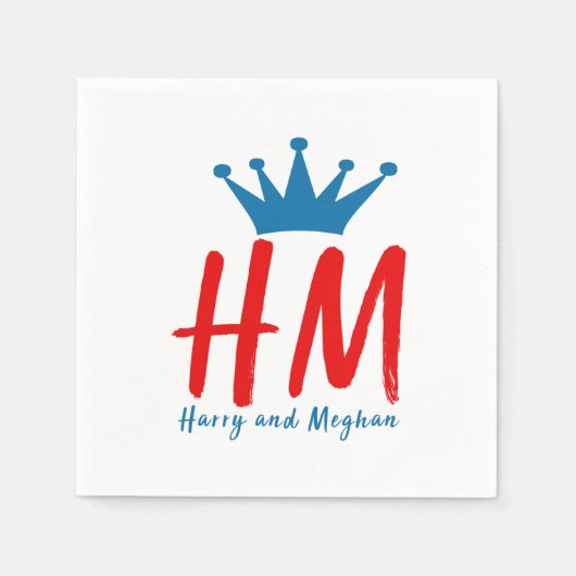 Serviette En Papier Quand Harry a rencontré Meghan (Devant)