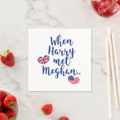 Serviette En Papier Quand Harry a rencontré Meghan | Fun Mariage royal (En situation)
