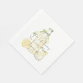 Serviette En Papier Quand La Vie Vous Donne Des Citrons Font De La Lem (Coin)