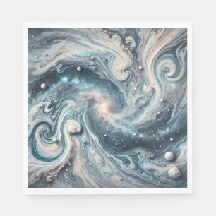 Serviette En Papier Quand les étoiles obtiennent l'art
