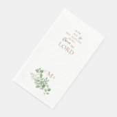 Serviette En Papier Quant à Me & My House Gold Monogram Foliage (Coin)