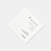 Serviette En Papier Quarante minimum 40e fête d'anniversaire (Coin)