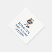 Serviette En Papier Quarterback Football Teddy Bear Baby shower (Coin)