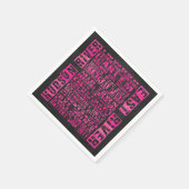 Serviette En Papier Quartiers NYC Hot Rose (Coin)