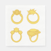 Serviette En Papier Quatre cercles (Devant)