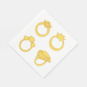 Serviette En Papier Quatre cercles (Coin)