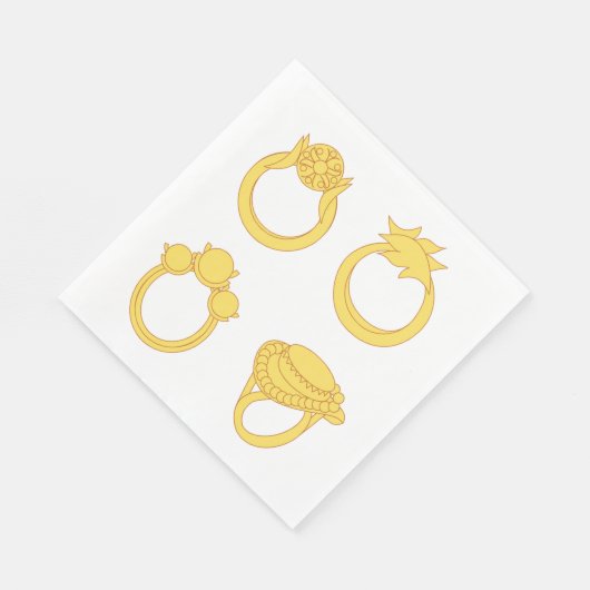 Serviette En Papier Quatre cercles (Coin)