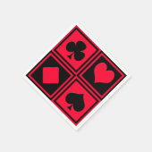 Serviette En Papier Quatre combinaisons de cartes (Coin)