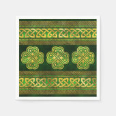 Serviette En Papier Quatre-leaf Lucky Clover Shamrock (Devant)