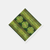 Serviette En Papier Quatre-leaf Lucky Clover Shamrock (Coin)