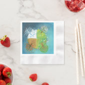 Serviette En Papier Quatre saisons sur Terre (En situation)