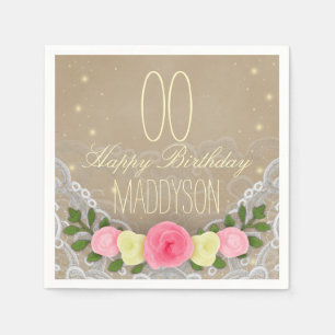 Serviette En Papier quatre-vingtième 85th quatre-vingt-dixième