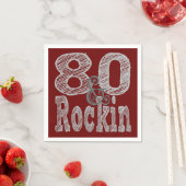 Serviette En Papier Quatre-vingts et Rockin (En situation)