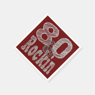 Serviette En Papier Quatre-vingts et Rockin