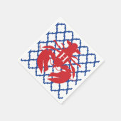Serviette En Papier Quatrefoil Homard Monogram Party Napkins (Coin)