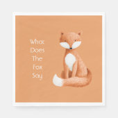 Serviette En Papier Que dit le renard ? (Devant)