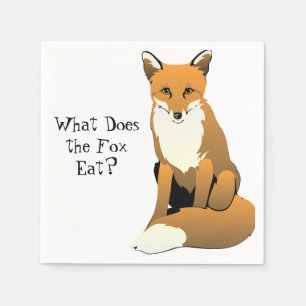 Serviette En Papier Que mange le renard ? Serviettes de table