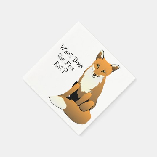 Serviette En Papier Que mange le renard ? Serviettes de table (Coin)