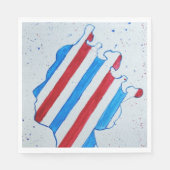 Serviette En Papier Queen Elizabeth II Jubilee Platinum Angleterre Roy (Devant)