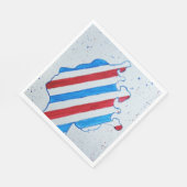 Serviette En Papier Queen Elizabeth II Jubilee Platinum Angleterre Roy (Coin)