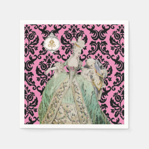Serviette En Papier Queen Marie Antoinette CHANGER DE COULEUR /PLUSIEU