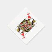 Serviette En Papier Queen of Hearts - Ajouter votre image (Coin)