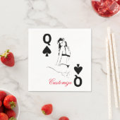 Serviette En Papier Queen of Spades Bikini Girl Thunder_Cove (En situation)