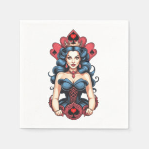 Serviette En Papier Queen of Spades Thunder_Cove