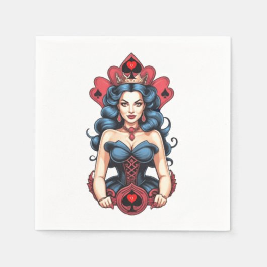 Serviette En Papier Queen of Spades Thunder_Cove (Devant)