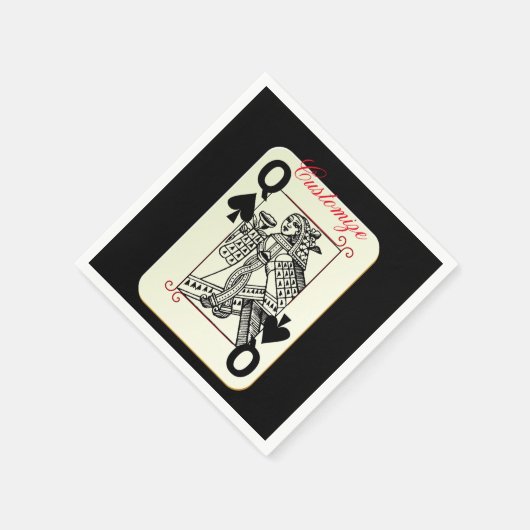 Serviette En Papier Queen of Spades Thunder_Cove (Coin)