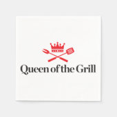 Serviette En Papier Queen of the Grill (Devant)