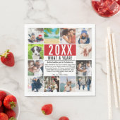 Serviette En Papier Quel an 12 Photo Family News année en revue (En situation)