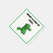 Serviette En Papier Quelle charge de croc amusant Alligator Cartoon (Coin)