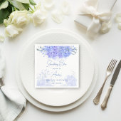 Serviette En Papier Quelque chose bleu hydrangée douche nuptiale impri