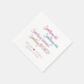 Serviette En Papier Quelque chose d'ancien nouveau emprunté brassé mar (Coin)