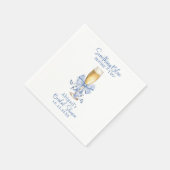 SERVIETTE EN PAPIER QUELQUE CHOSE DE BLEU AVANT DE FAIRE DE LA FÊTE DE (Coin)