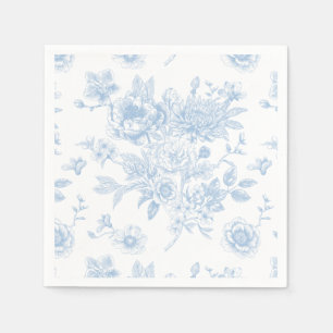 Serviette En Papier Quelque chose de bleu avant de faire du bleu flora