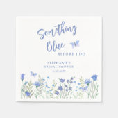 Serviette En Papier Quelque chose de bleu avant de faire Fête des mari (Devant)