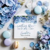 Serviette En Papier Quelque chose de bleu avant de faire l'hydrangea b