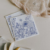 Serviette En Papier Quelque chose de bleu avant que je ne fasse