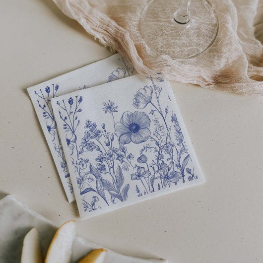 Serviette En Papier Quelque chose de bleu avant que je ne fasse