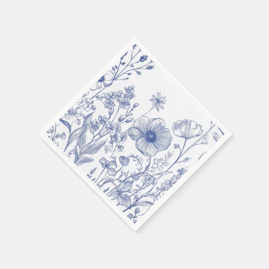 Serviette En Papier Quelque chose de bleu avant que je ne fasse (Coin)