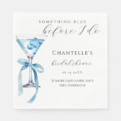 Serviette En Papier Quelque chose de bleu avant que je ne fasse la fêt (Devant)