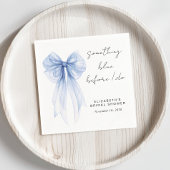 Serviette En Papier Quelque chose de bleu Coquette Bow Fête des mariée