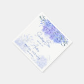 Serviette En Papier Quelque chose de bleu hydrangea douche de mariée i (Coin)