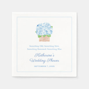 Serviette En Papier Quelque chose de bleu printemps Fête des mariées d