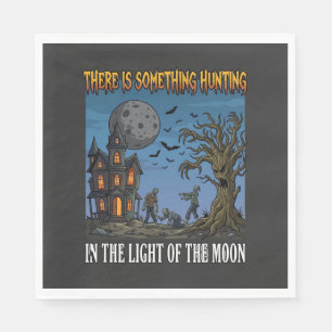 Serviette En Papier Quelque Chose de Chasse Lumière Lune Halloween Han