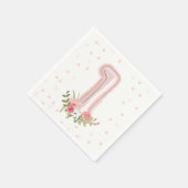 Serviette En Papier Quelques Papier lapin Napkin Première fille rose P (Coin)
