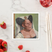 Serviette En Papier Quentin Matsys - Une Vieille Femme Grotesque (En situation)